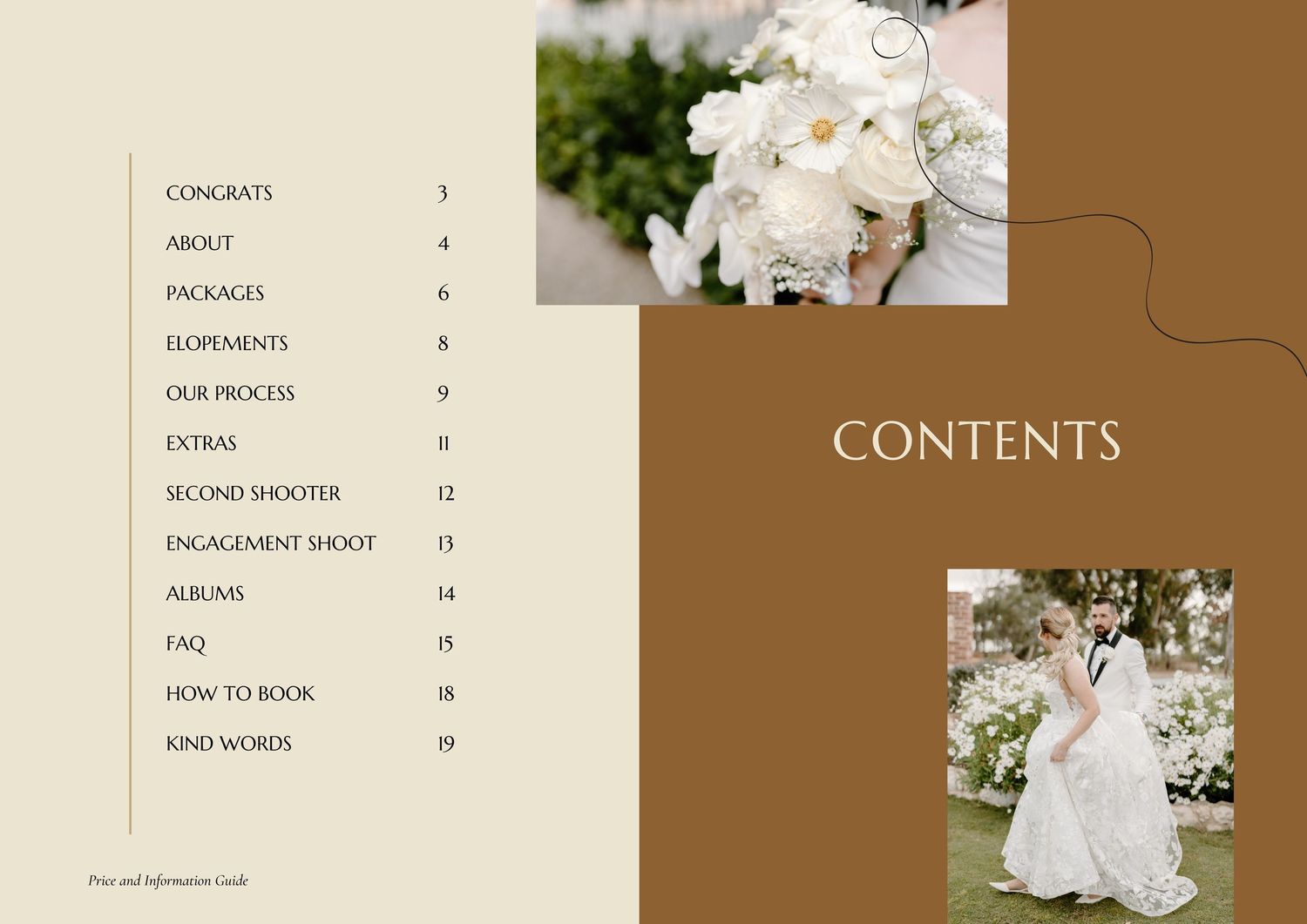 Davish Photography price and information guide Adelaide Wedding Photographer.