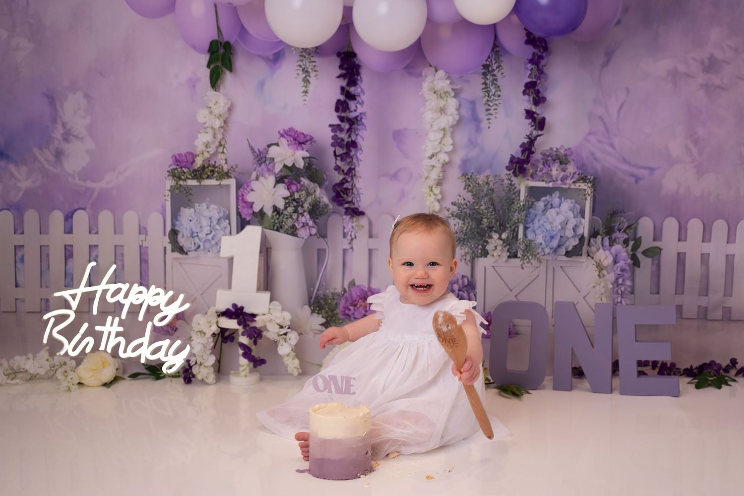 Cake smash photoshoot Aberdeen