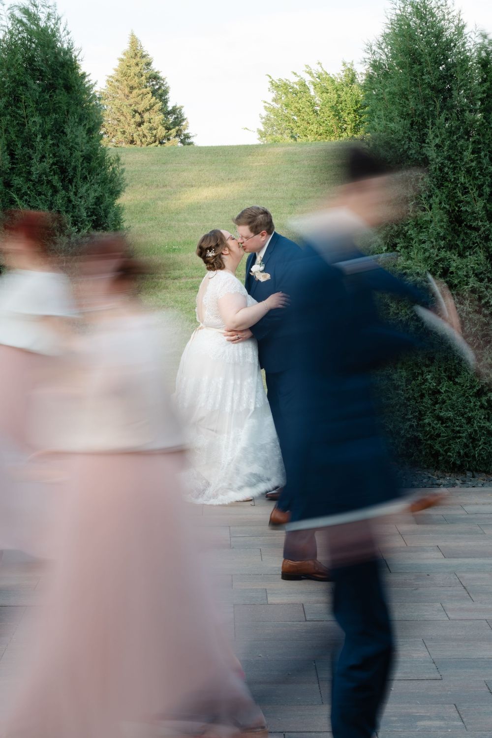 Preston and Danielle wedding couple portrait outdoors in North Dakota by GMB Photo and Design