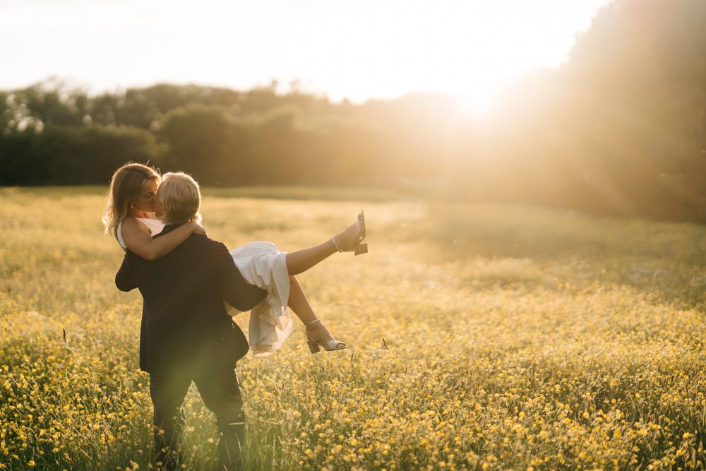 Sun Set Cripps Barn Wedding Photography
