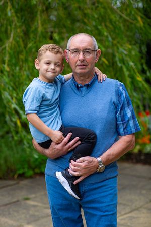 Dave and Family at the Biblical gardens