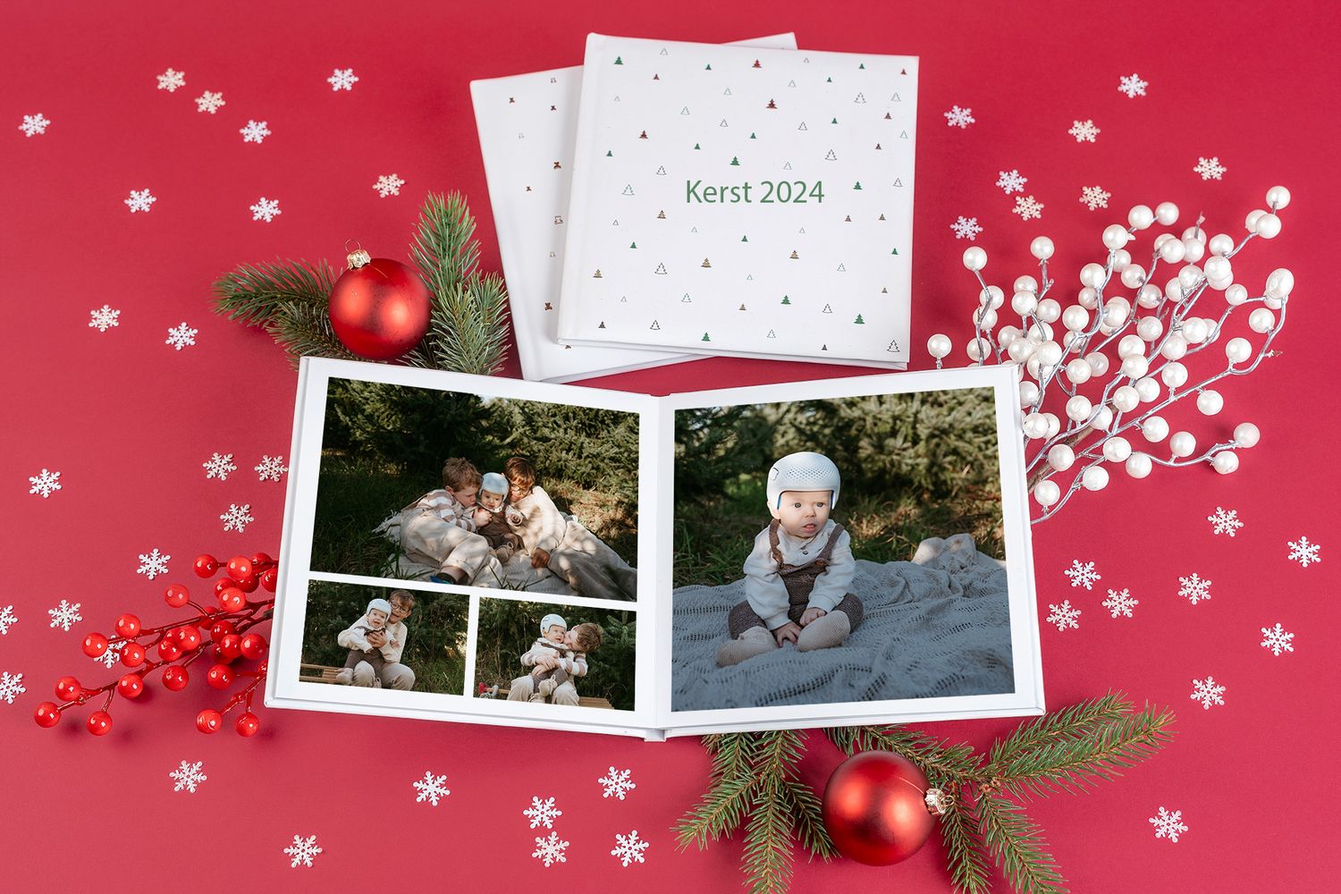Melissa Stuer Photography Moederschapsfotograaf Moerbeke Oost-Vlaanderen kerstmini fotoshoot kerstbomen kerst fotoboek kinderen