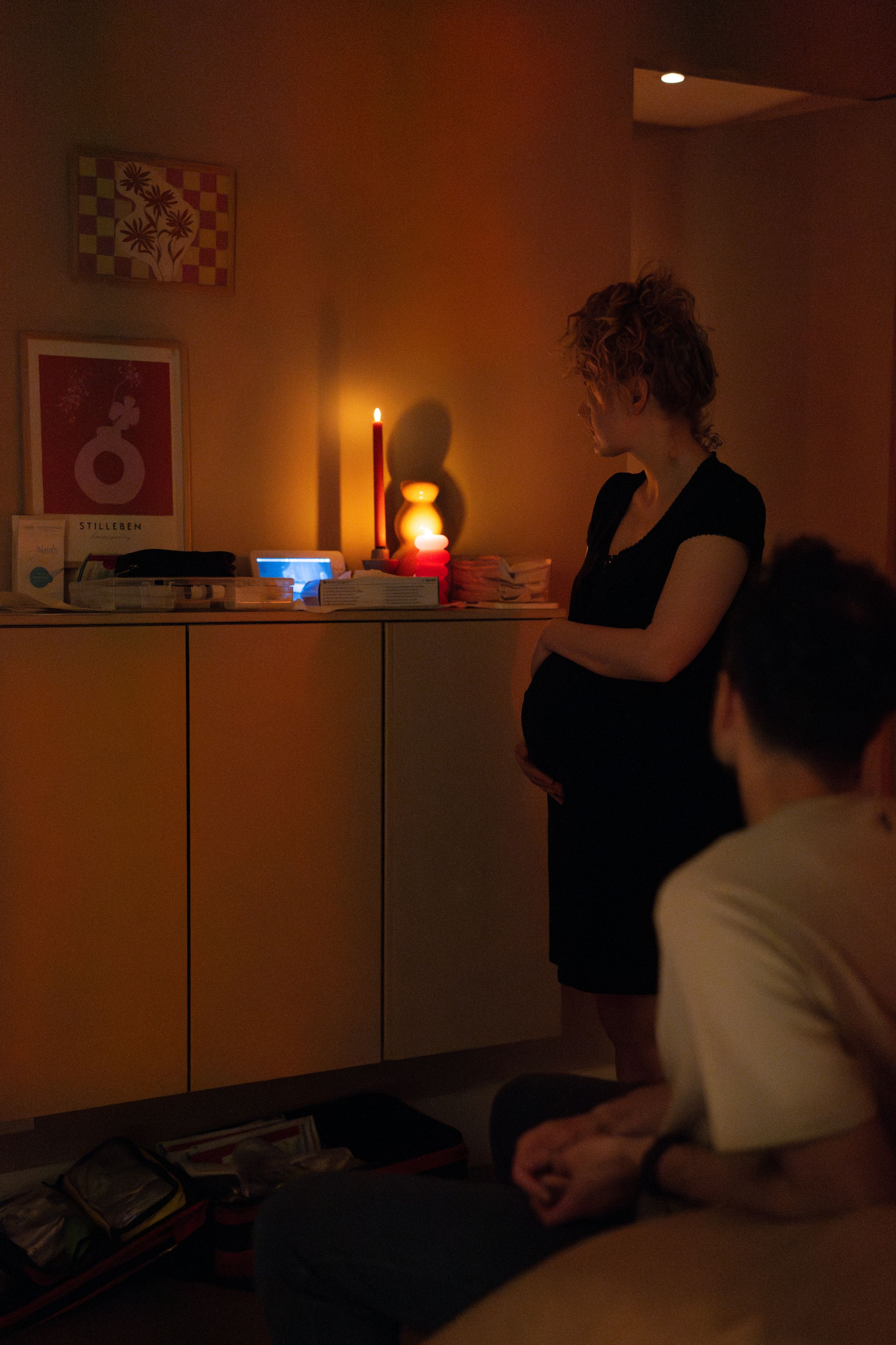 thuisbevalling in slaapkamer