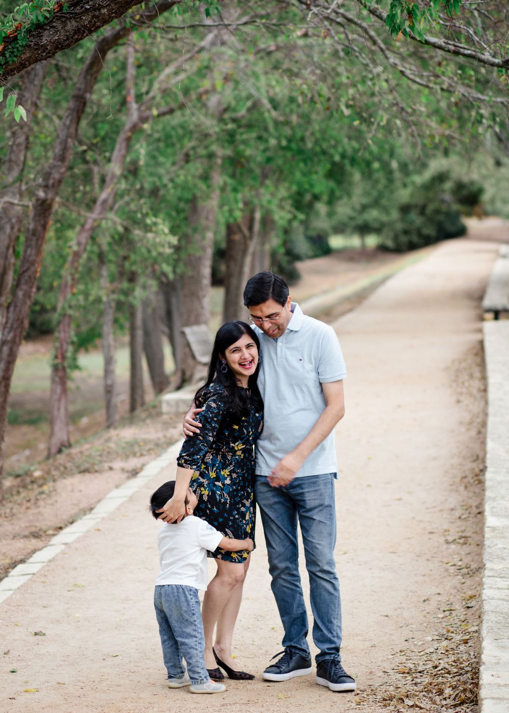 Family Mini Photo Session Mills Pond Wells Branch Texas Fall