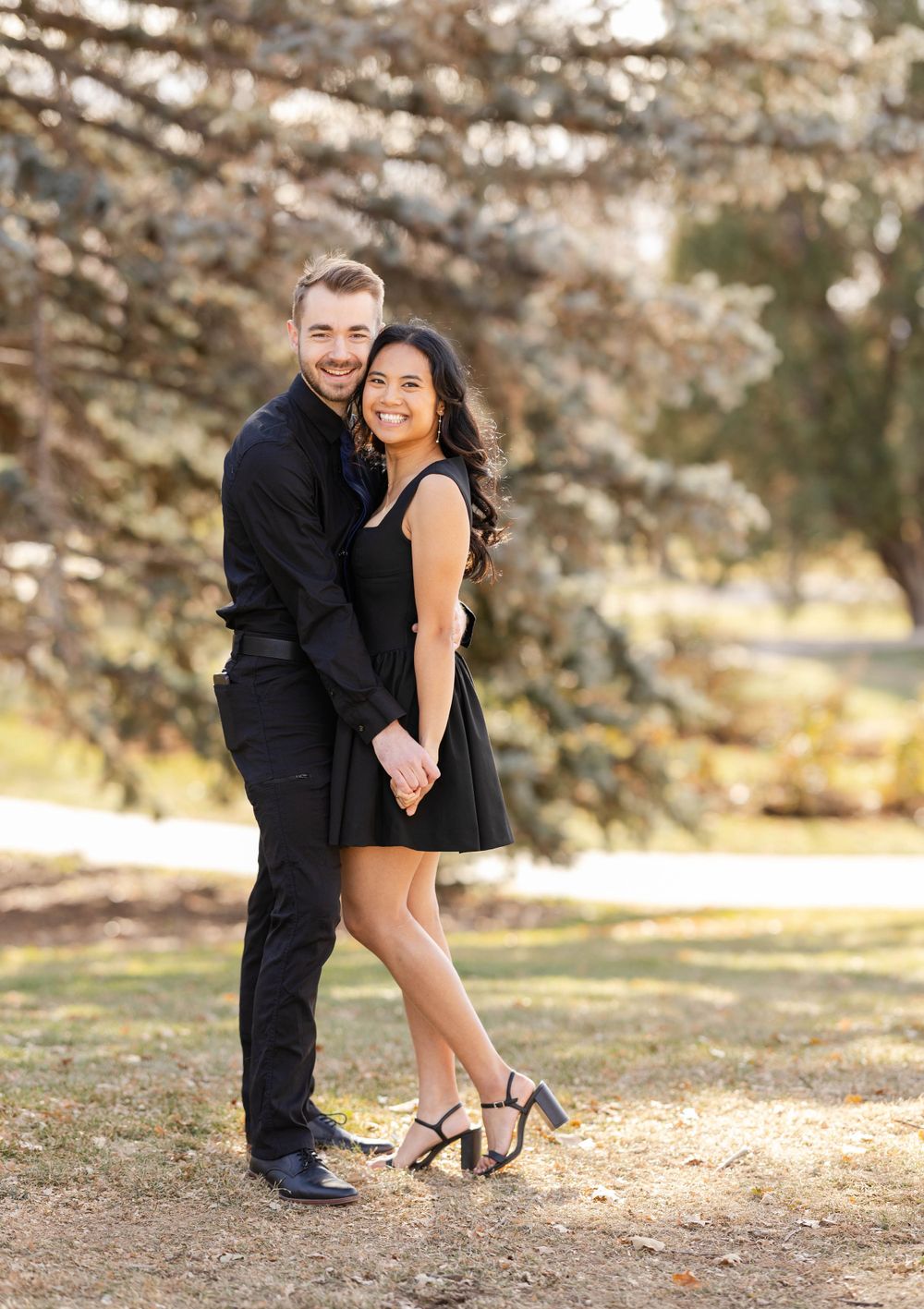 Couples photos at Cheeseman Park in Denver, CO.