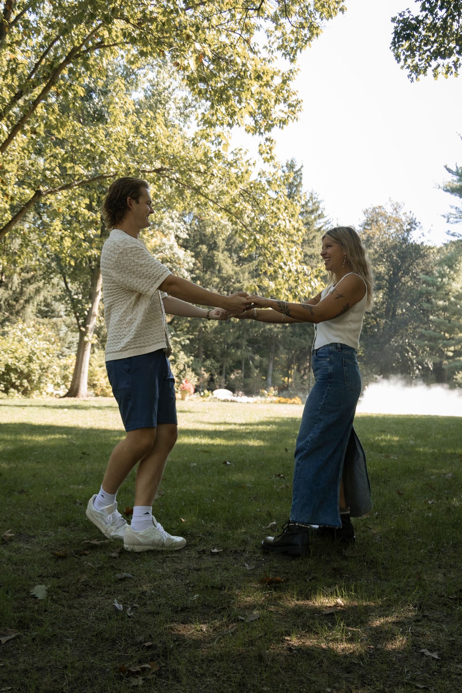 newfields engagement photography