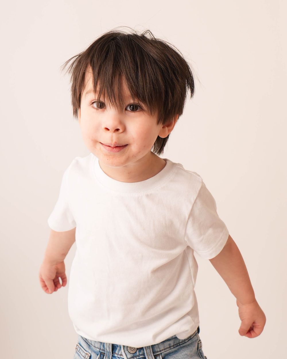 Local studio personality portrait for a milestone session with a one year old in Augusta, Georgia and CSRA
