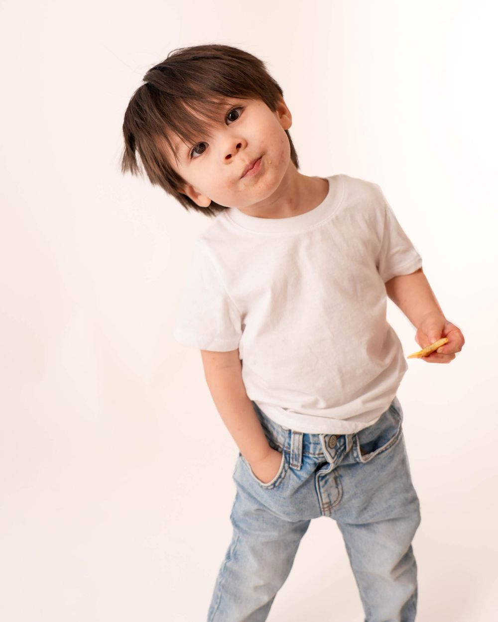 Local studio personality portrait for a milestone session with a one year old in Augusta, Georgia and CSRA