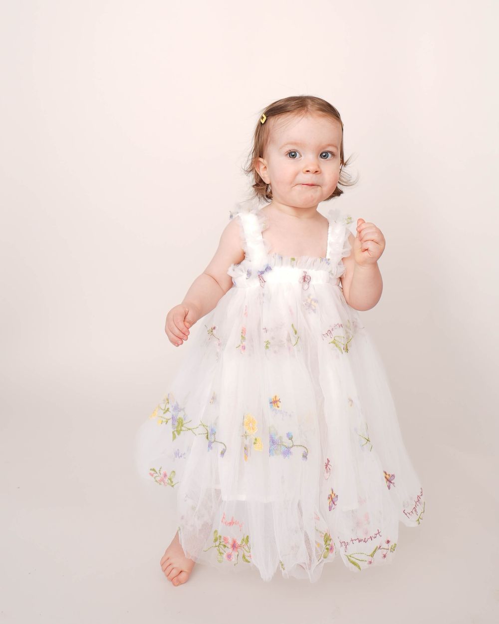 Local studio personality portrait for a milestone session with a one year old in Augusta, Georgia and CSRA this included a cake smash