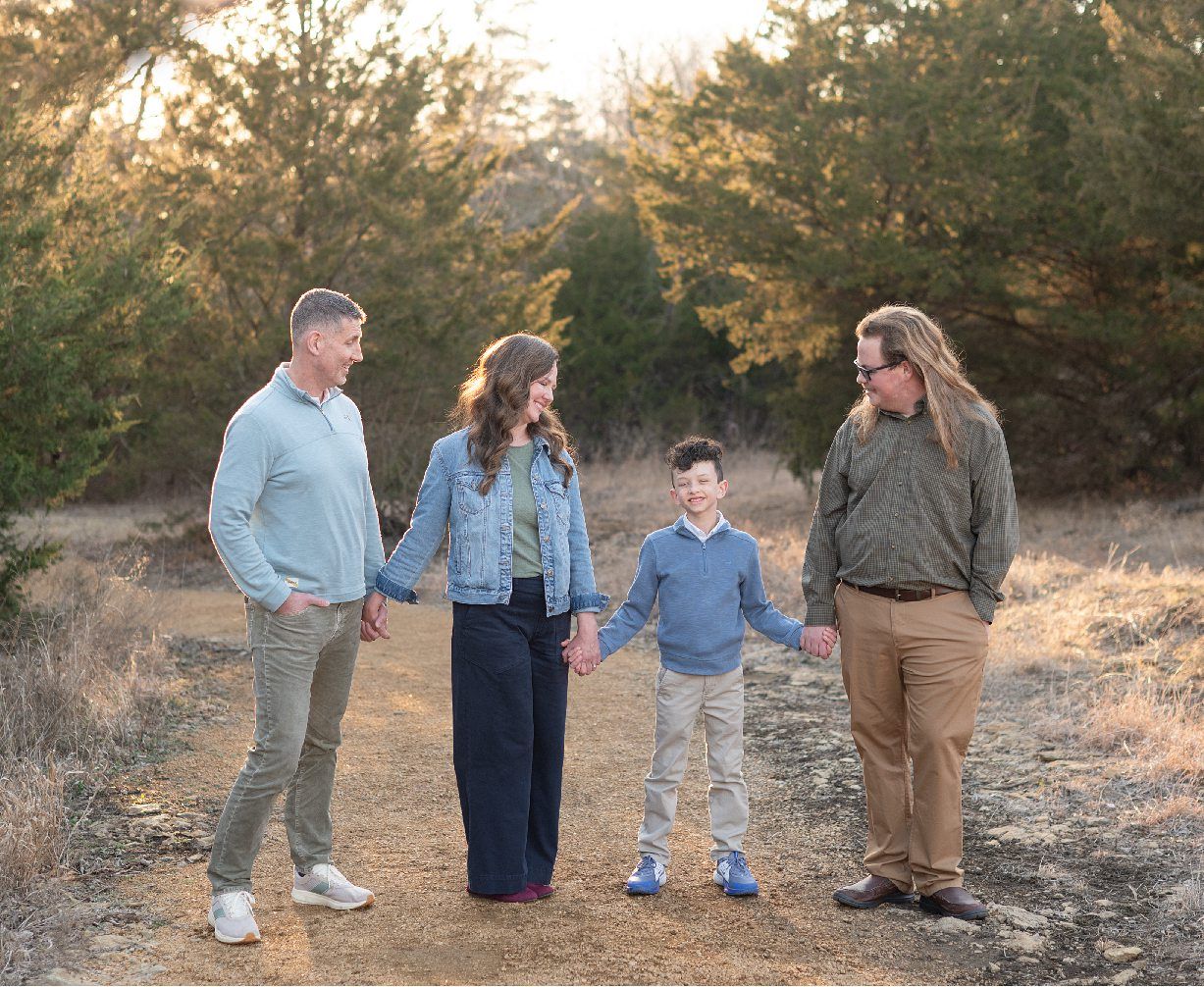 Extended Family Session in Field of Evergreens by Bartlesville Family Photographer Kristi Bray Photography