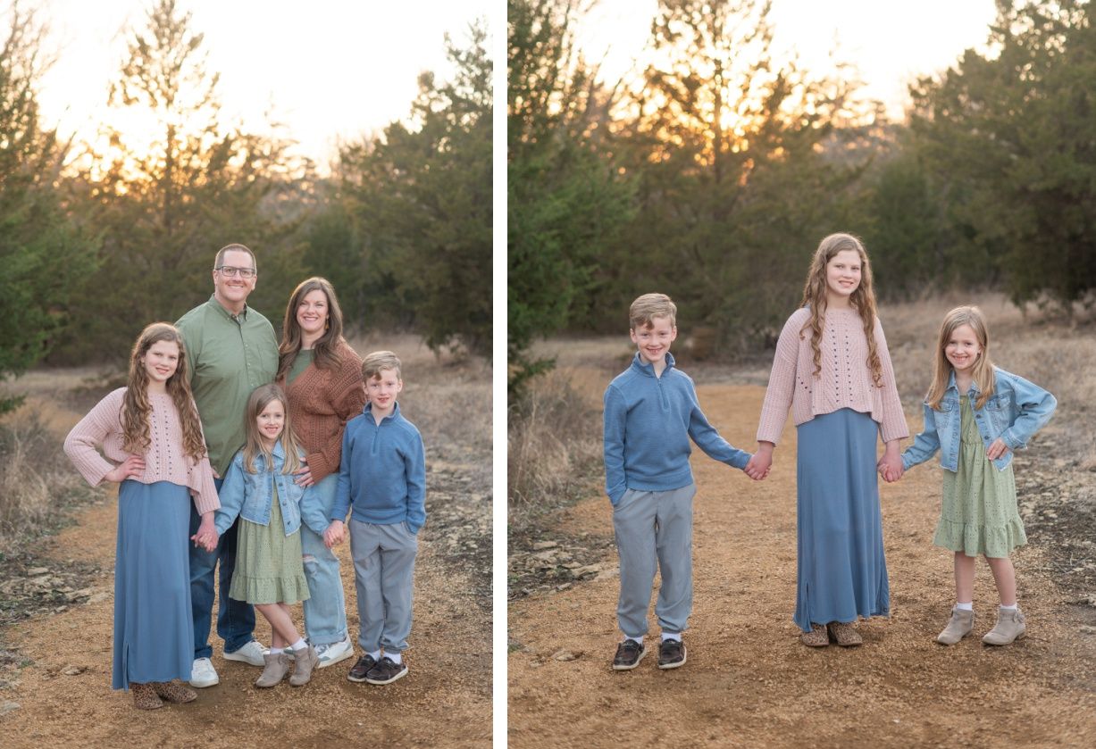 Extended Family Session in Field of Evergreens by Bartlesville Family Photographer Kristi Bray Photography