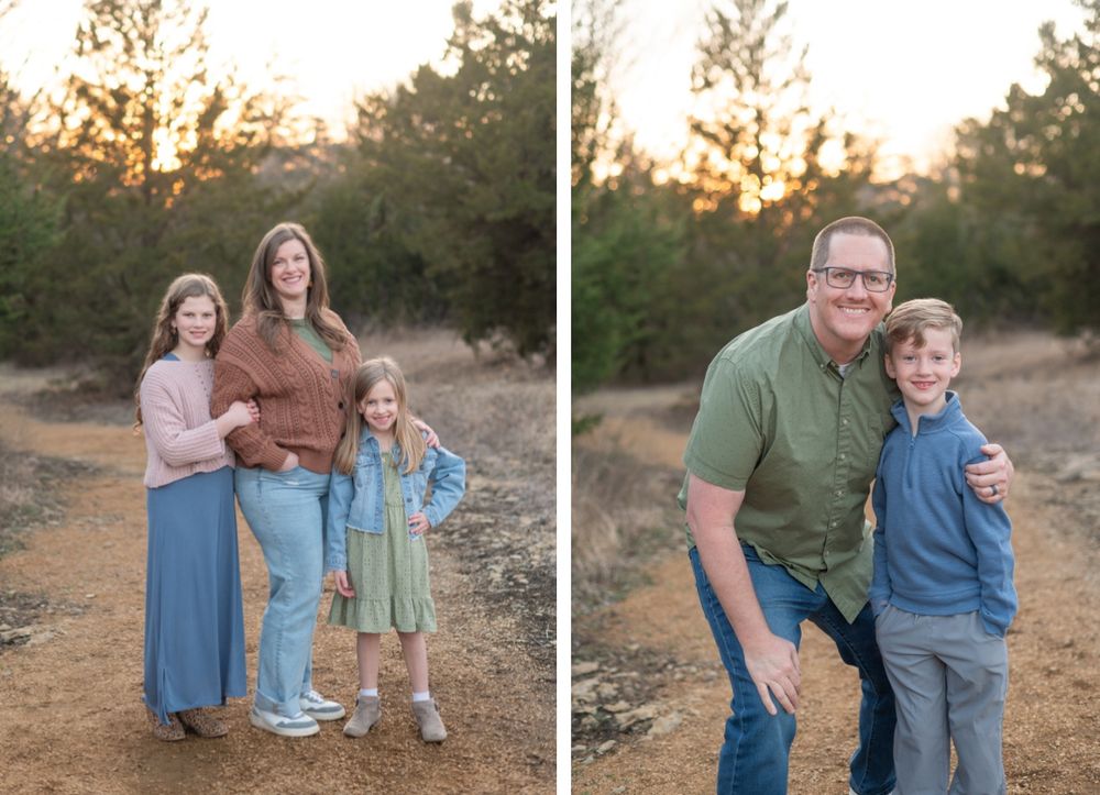 Extended Family Session in Field of Evergreens by Bartlesville Family Photographer Kristi Bray Photography