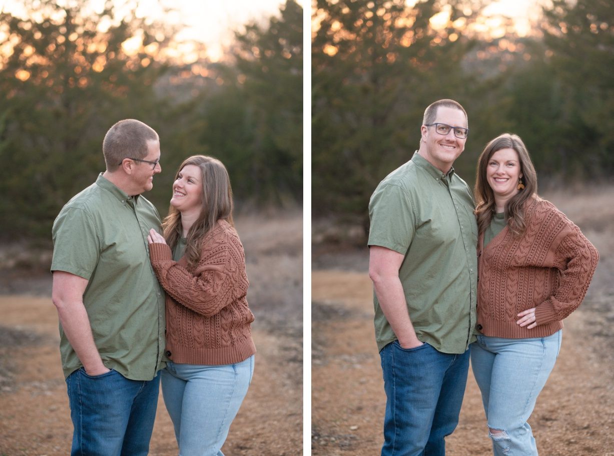 Extended Family Session in Field of Evergreens by Bartlesville Family Photographer Kristi Bray Photography