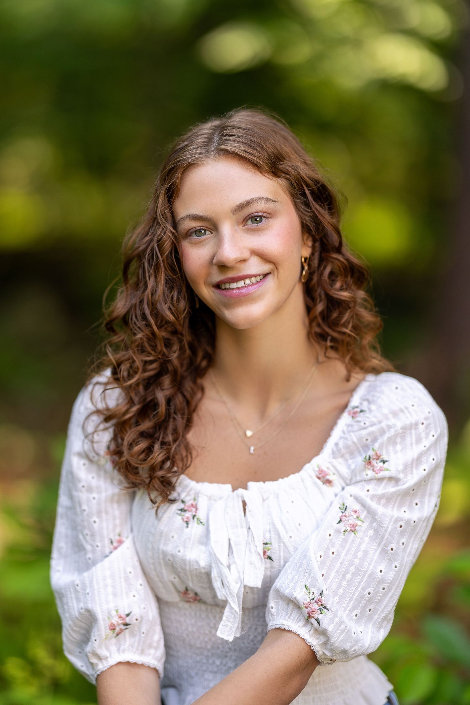 High School Senior Portrait natural background, Exeter, New Hampshire