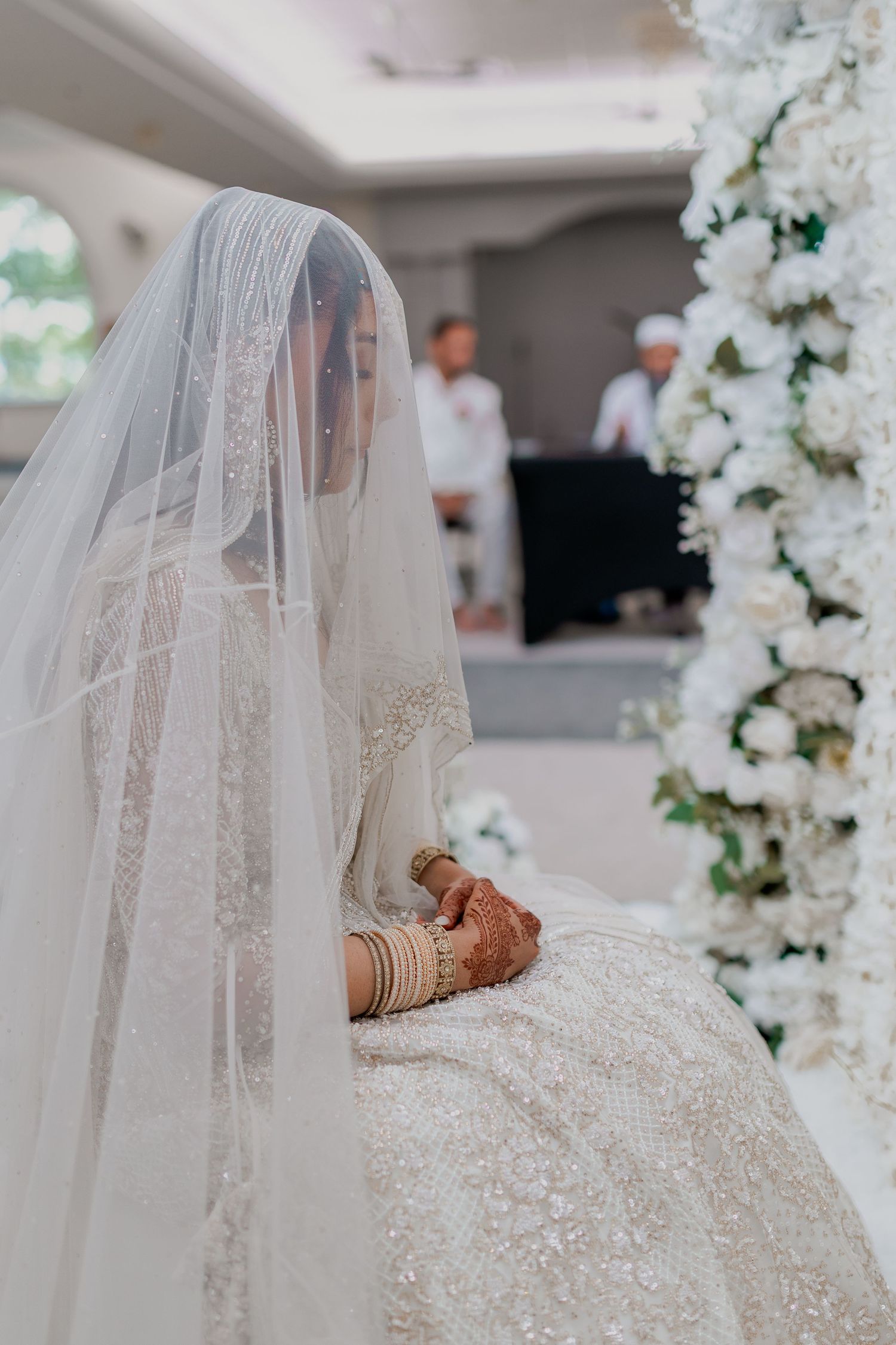 Nikkah ceremony moments with bride and groom Mississauga