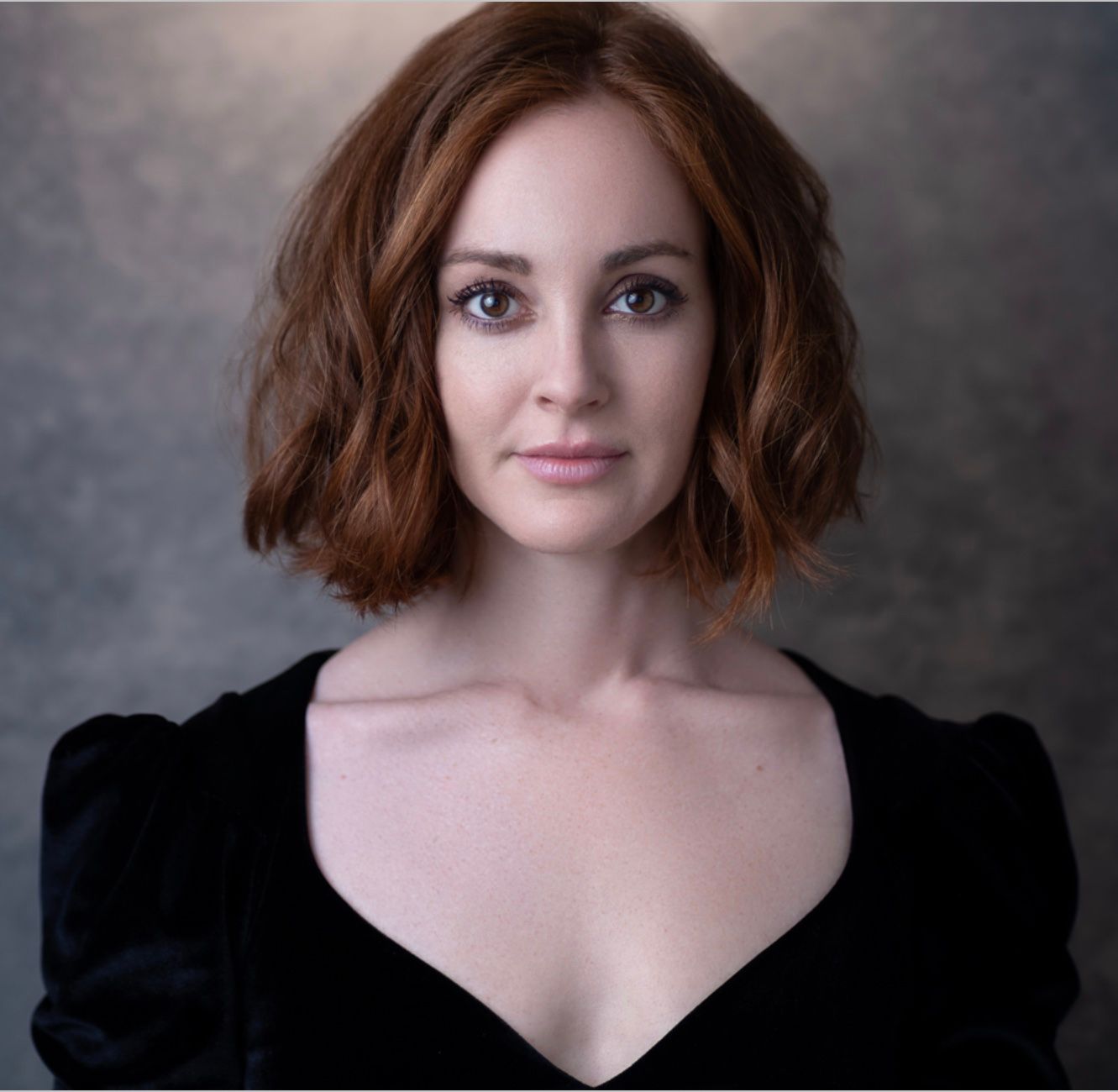 Beauty Portrait of a woman in studio with makeup and hair styling
