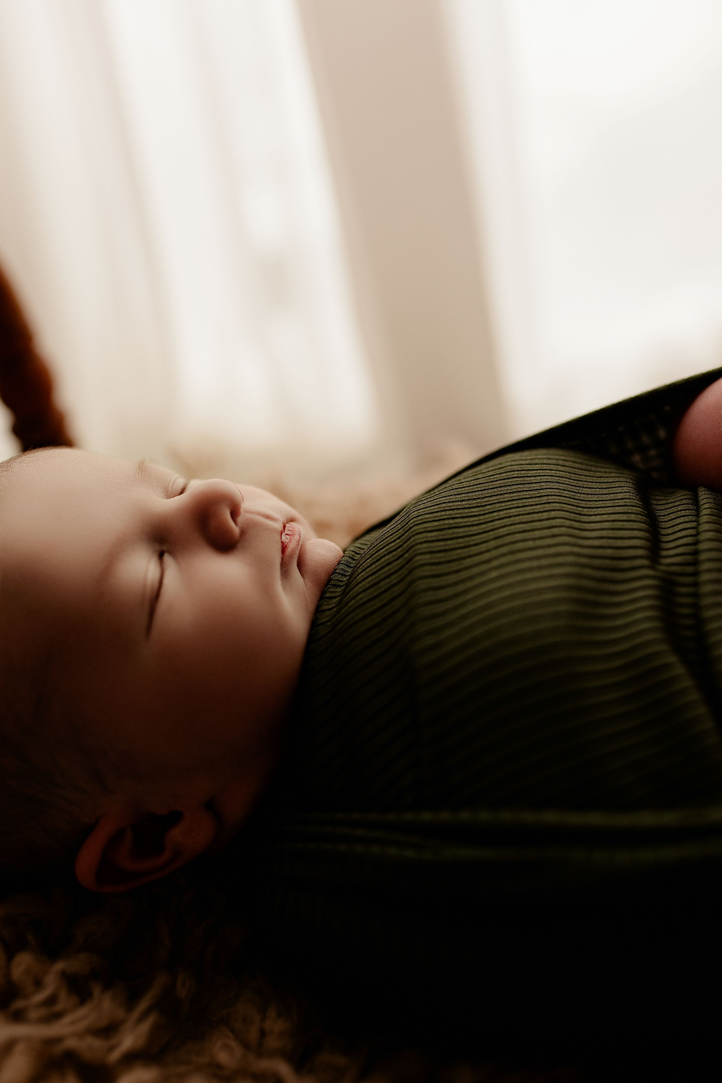 Bailey's Photography | Cozy Neutral Newborn Photos | Earth Tone Styling for Baby Boy