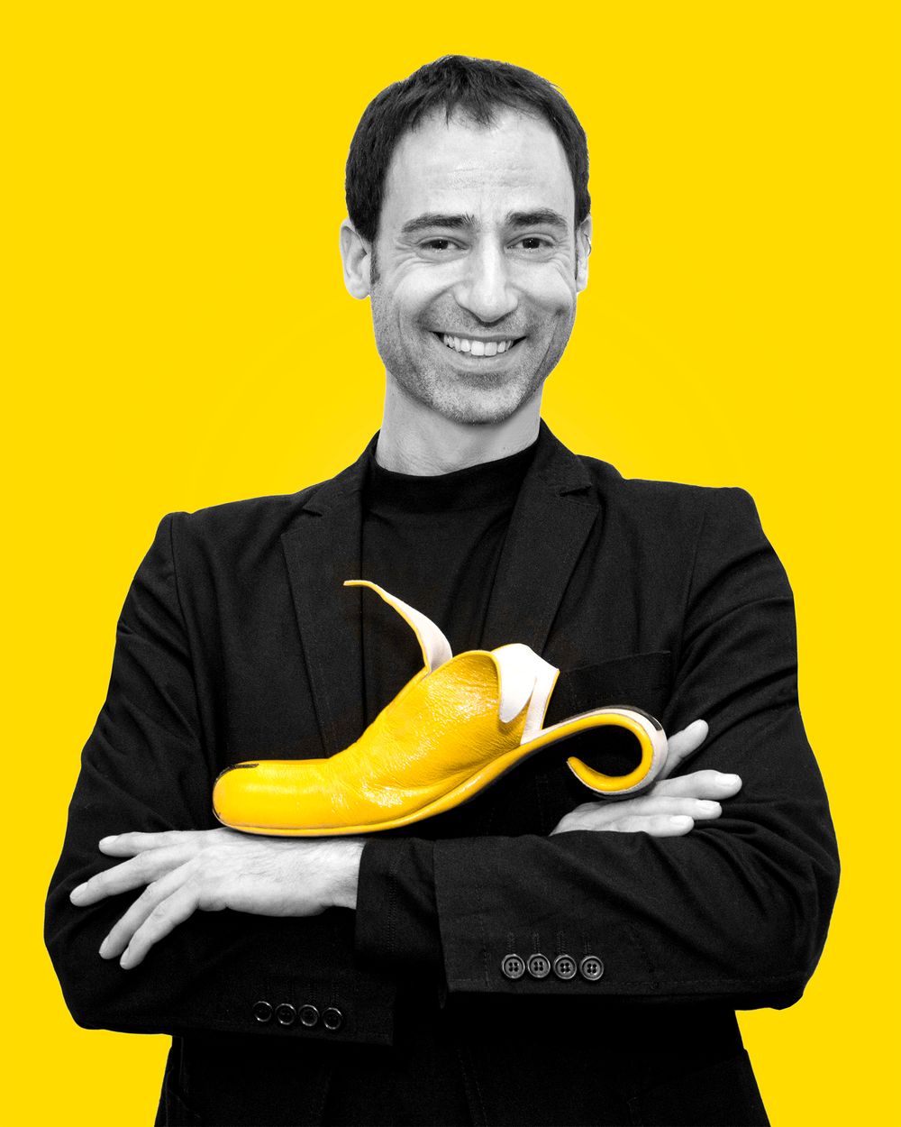 Kobi Levi yellow portrait Jeffrey Tholl photography