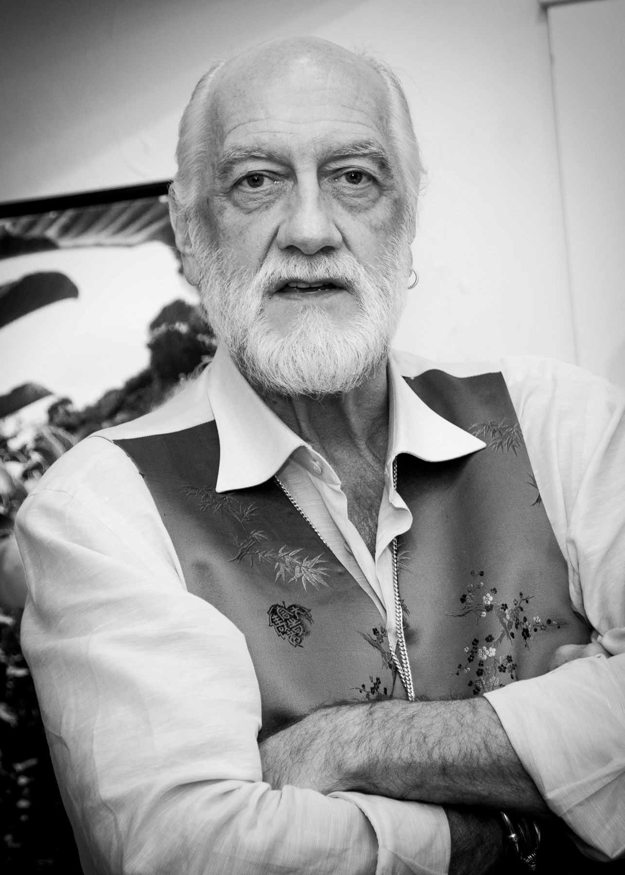 Mick Fleetwood, Musician, Artist black and white portrait Jeffrey Tholl photography