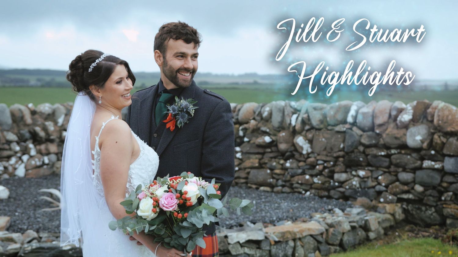 Bride and Groom farm marquee wedding in Port William, Dumfries & Galloway