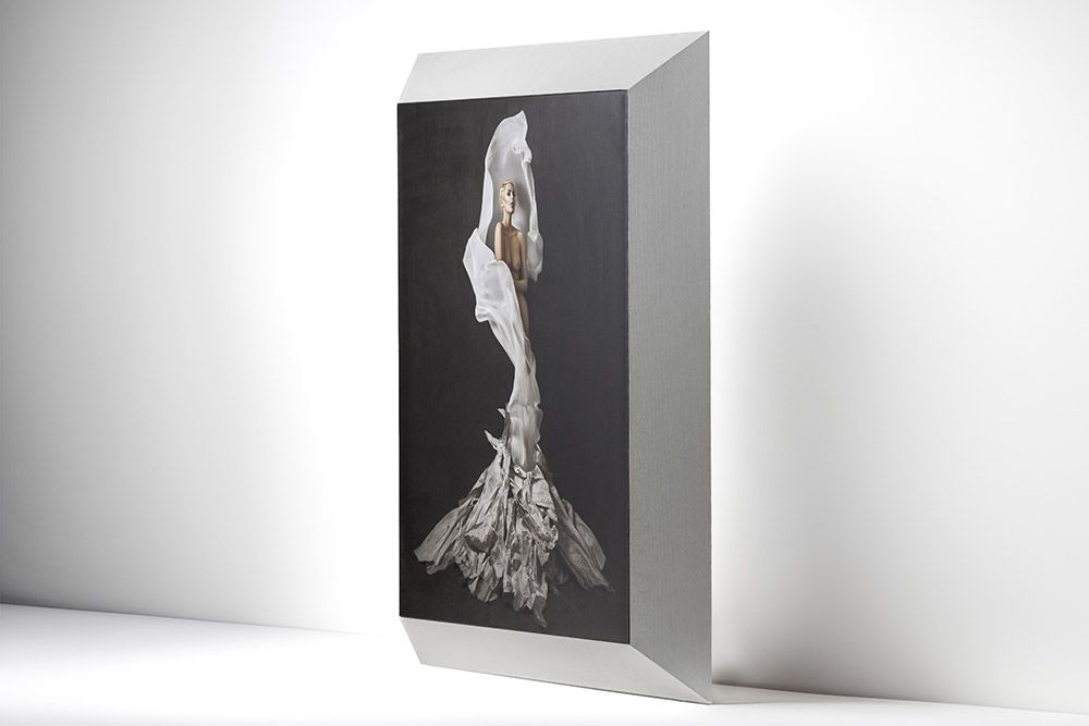 Acrylic wall art from luxury family studio photoshoot.
