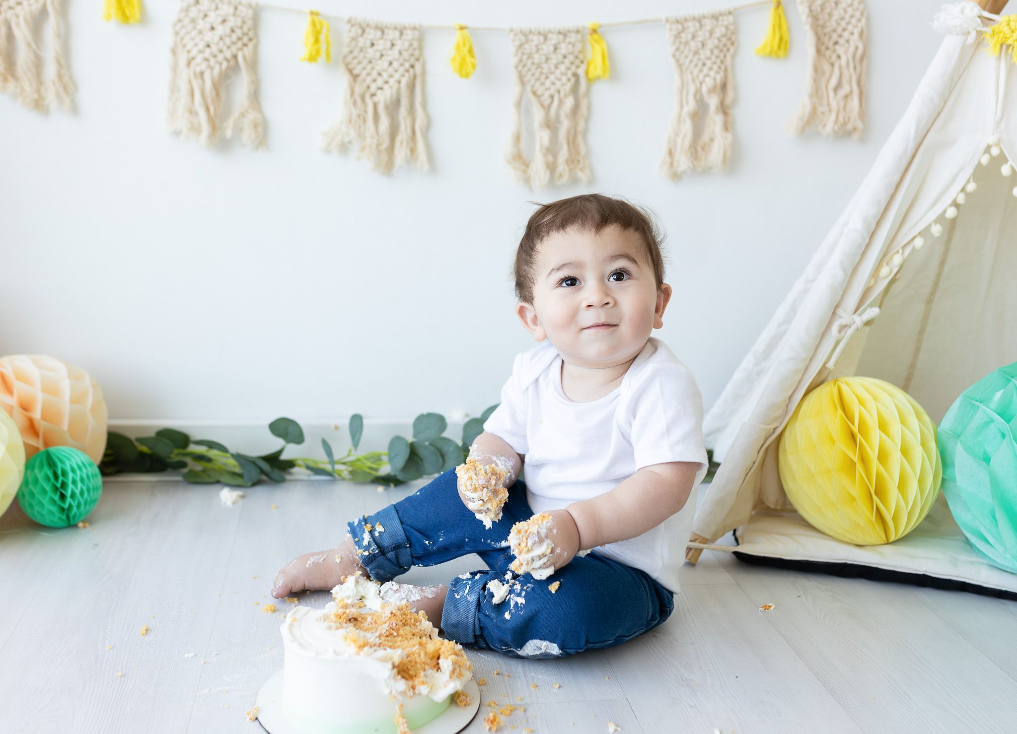 cake smash min fotografía santiago de chile torta saludable