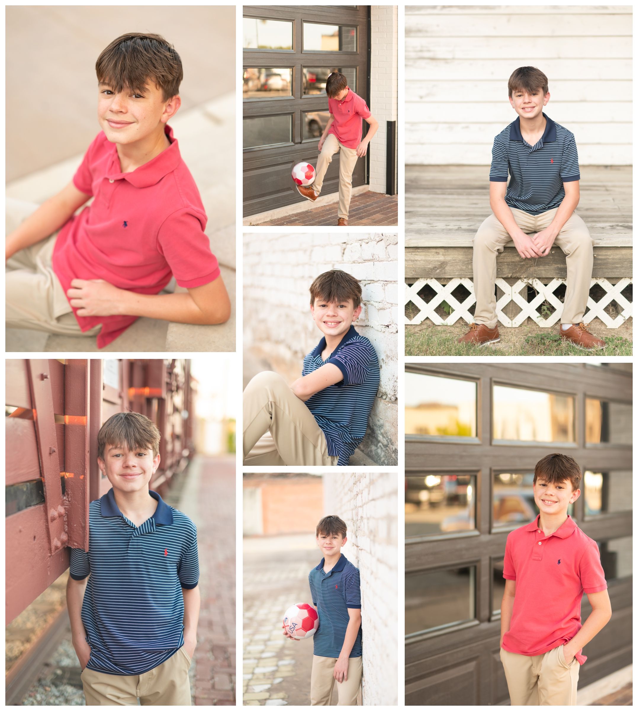 Group 8th Grade Milestone Mini Session in Downtown Bartlesville by Kristi Bray Photography