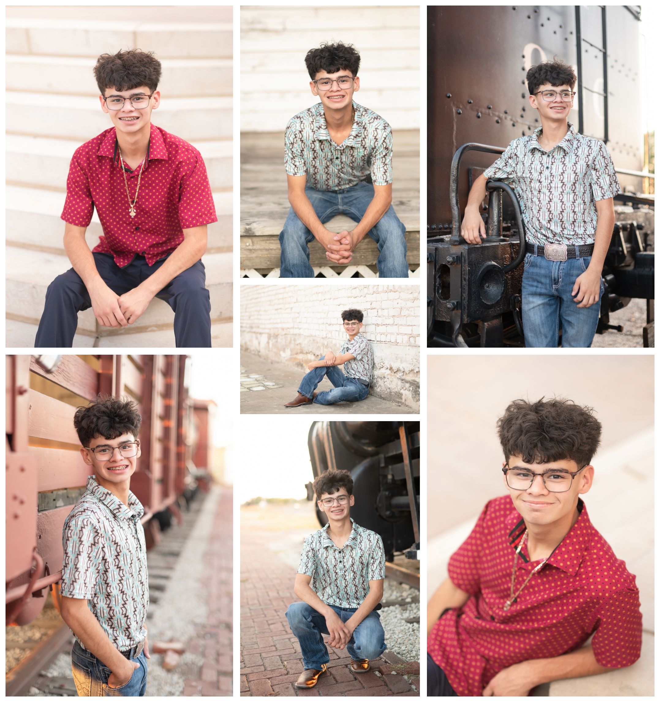 Group 8th Grade Milestone Mini Session in Downtown Bartlesville by Kristi Bray Photography