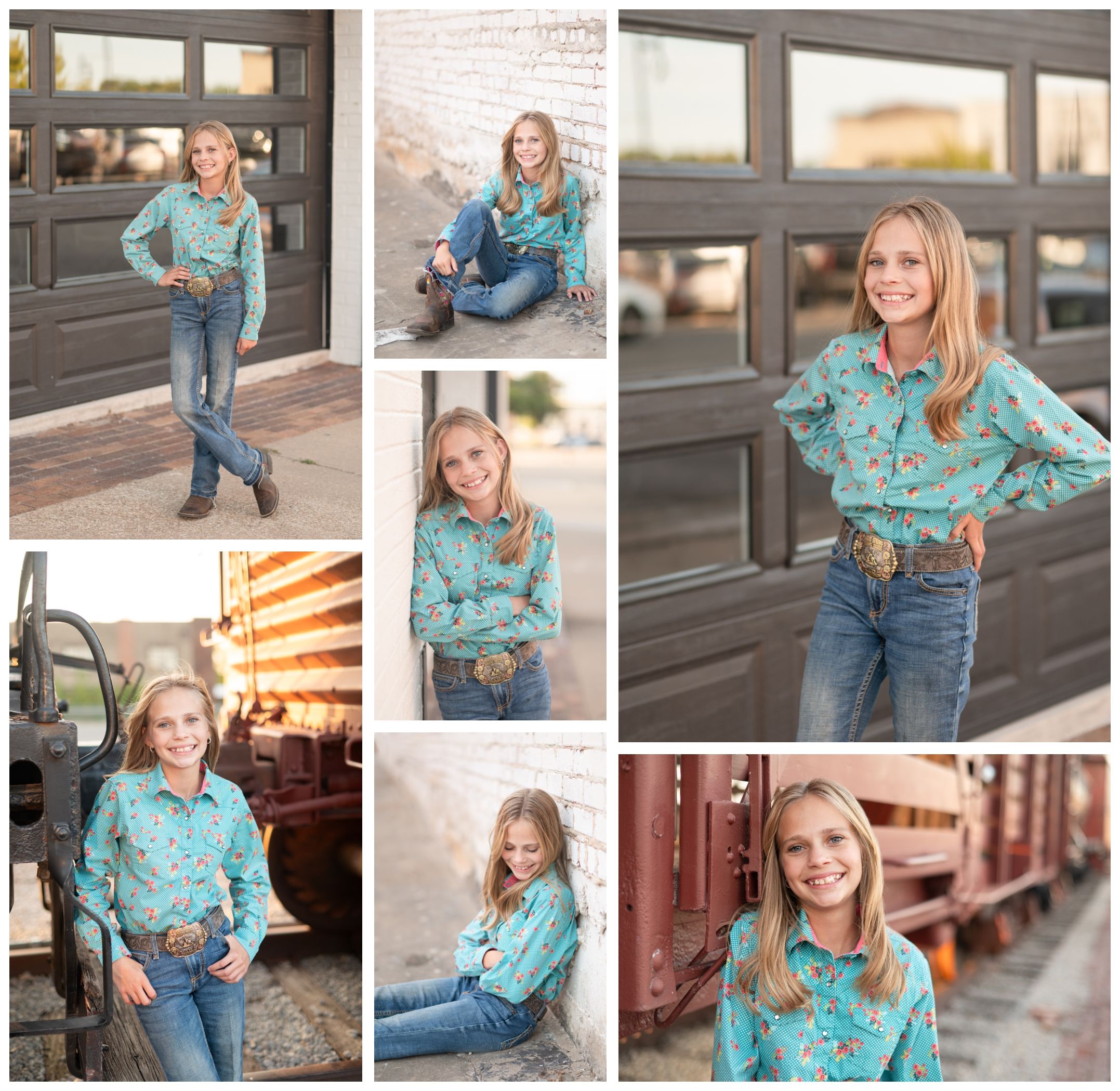 Group 8th Grade Milestone Mini Session in Downtown Bartlesville by Kristi Bray Photography