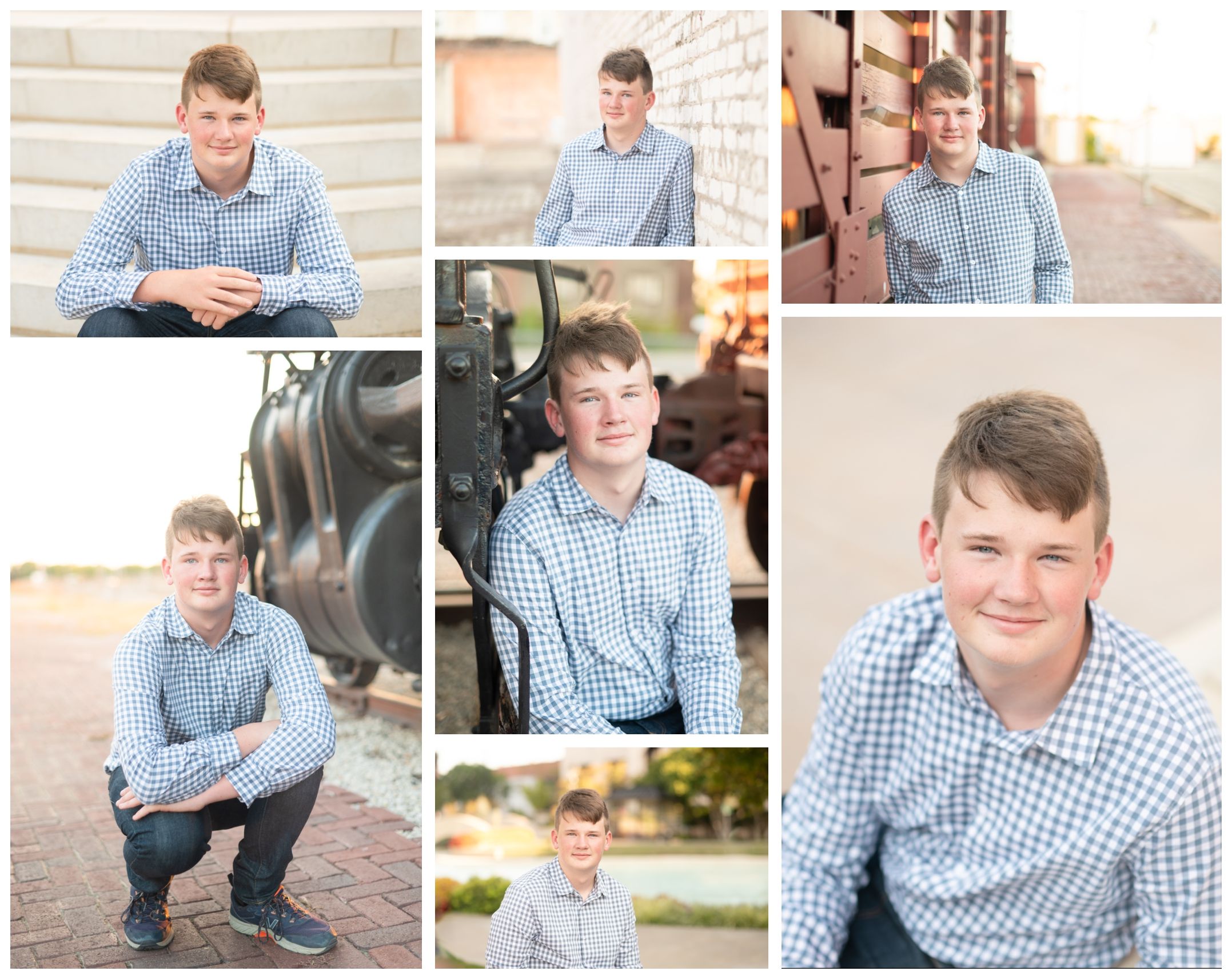 Group 8th Grade Milestone Mini Session in Downtown Bartlesville by Kristi Bray Photography