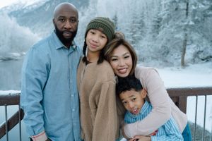 Happiest of a family no matter the cold