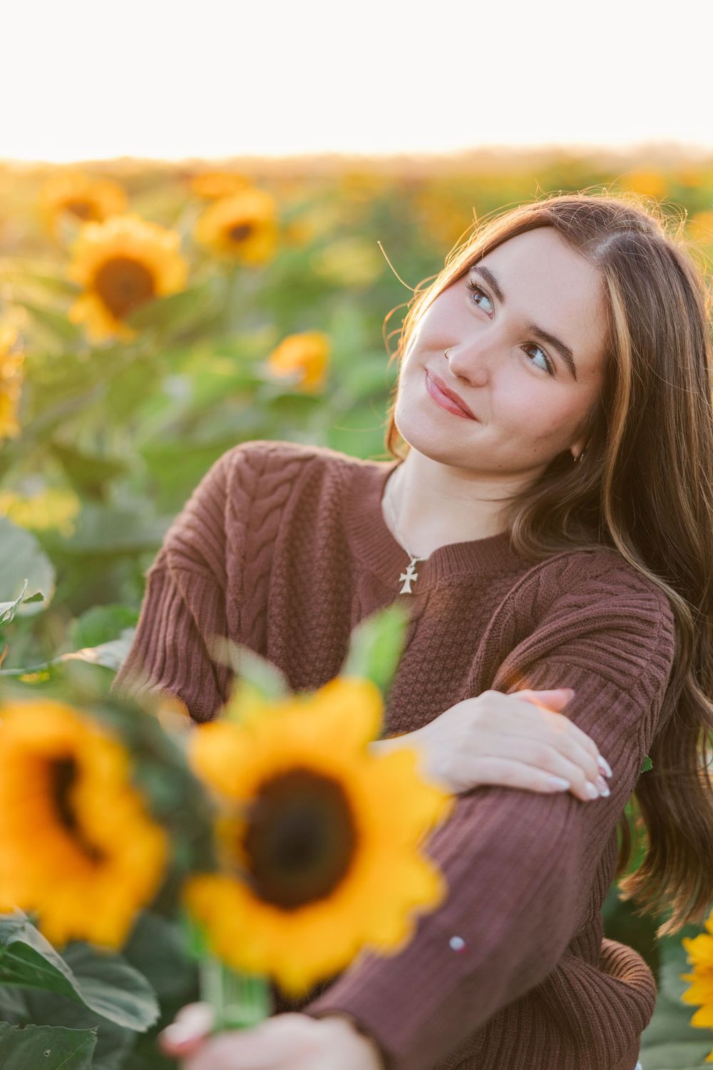 Senior portraits with soft natural lighting