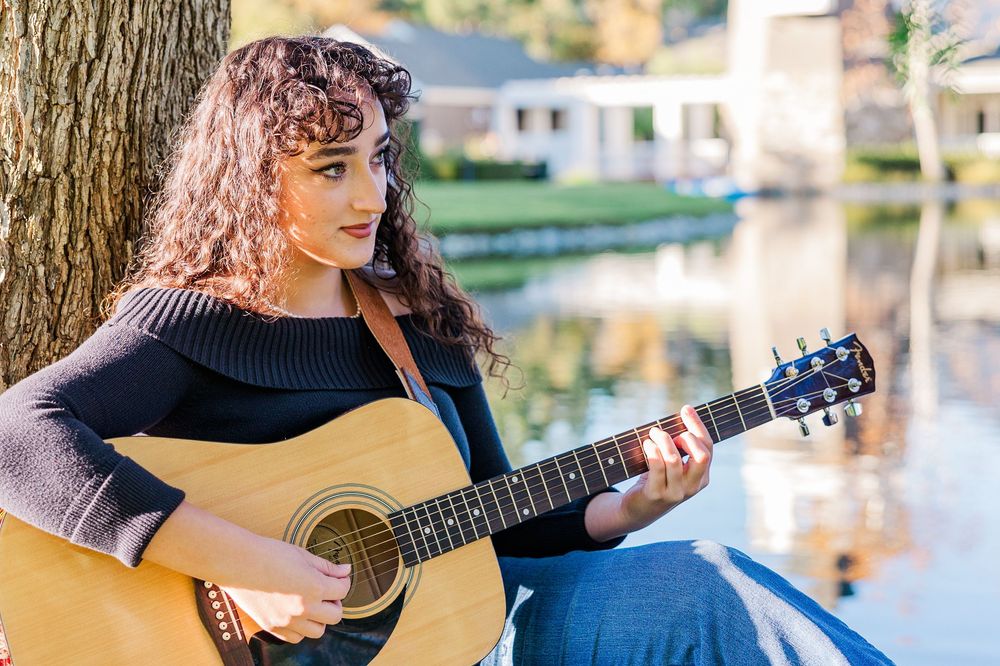 High school senior photo session in Simi Valley with natural posing