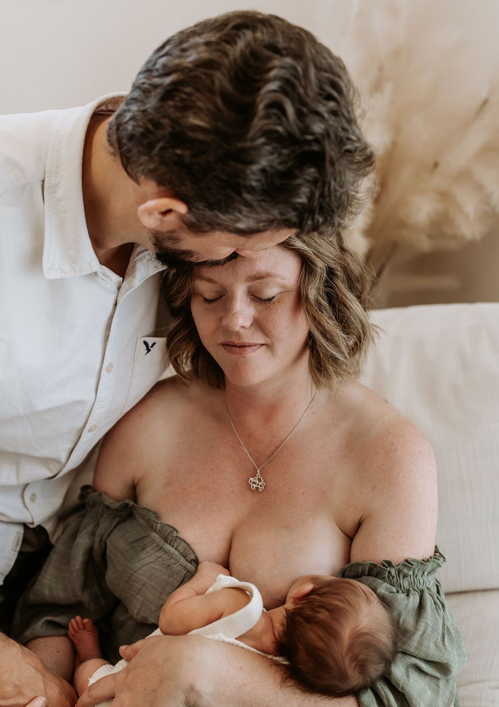 Lifestyle newborn photography in Glenview home studio on the Sunshine Coast.
