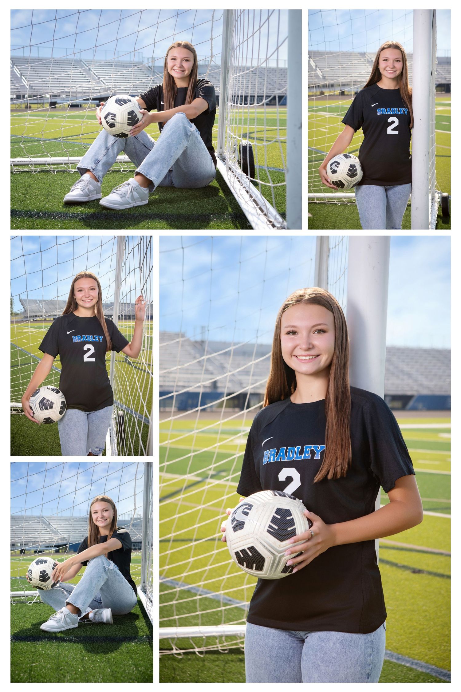Hilliard Bradley senior soccer pictures on the soccer field. Senior soccer pictures. Hilliard Bradley senior pictures.