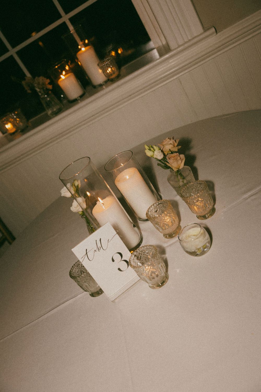 Film photo of Wedding reception dance floor at Lillian Gardens in Newnan, Georgia