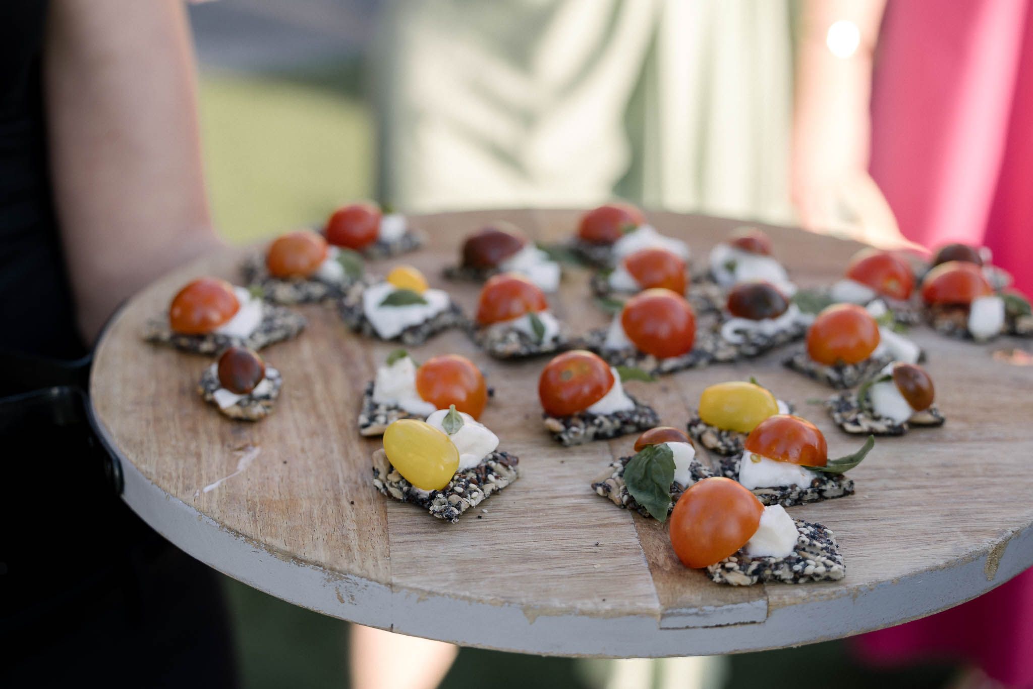 food served at a wedding ceremony in Sydney's northern beaches