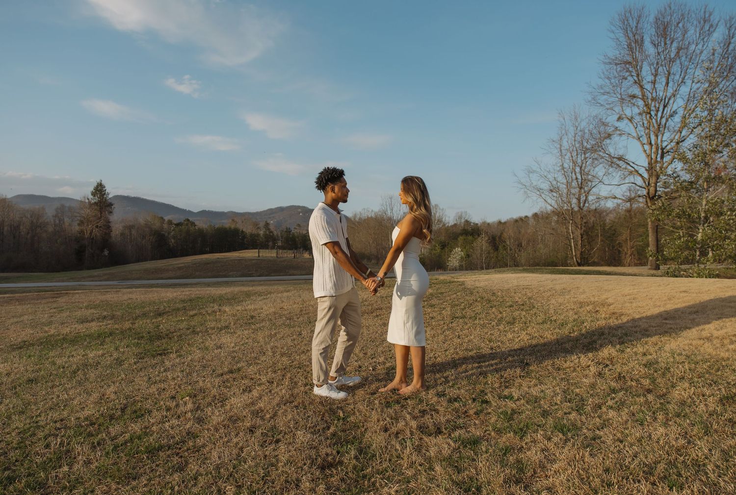 Surprise proposal followed by golden hour portraits