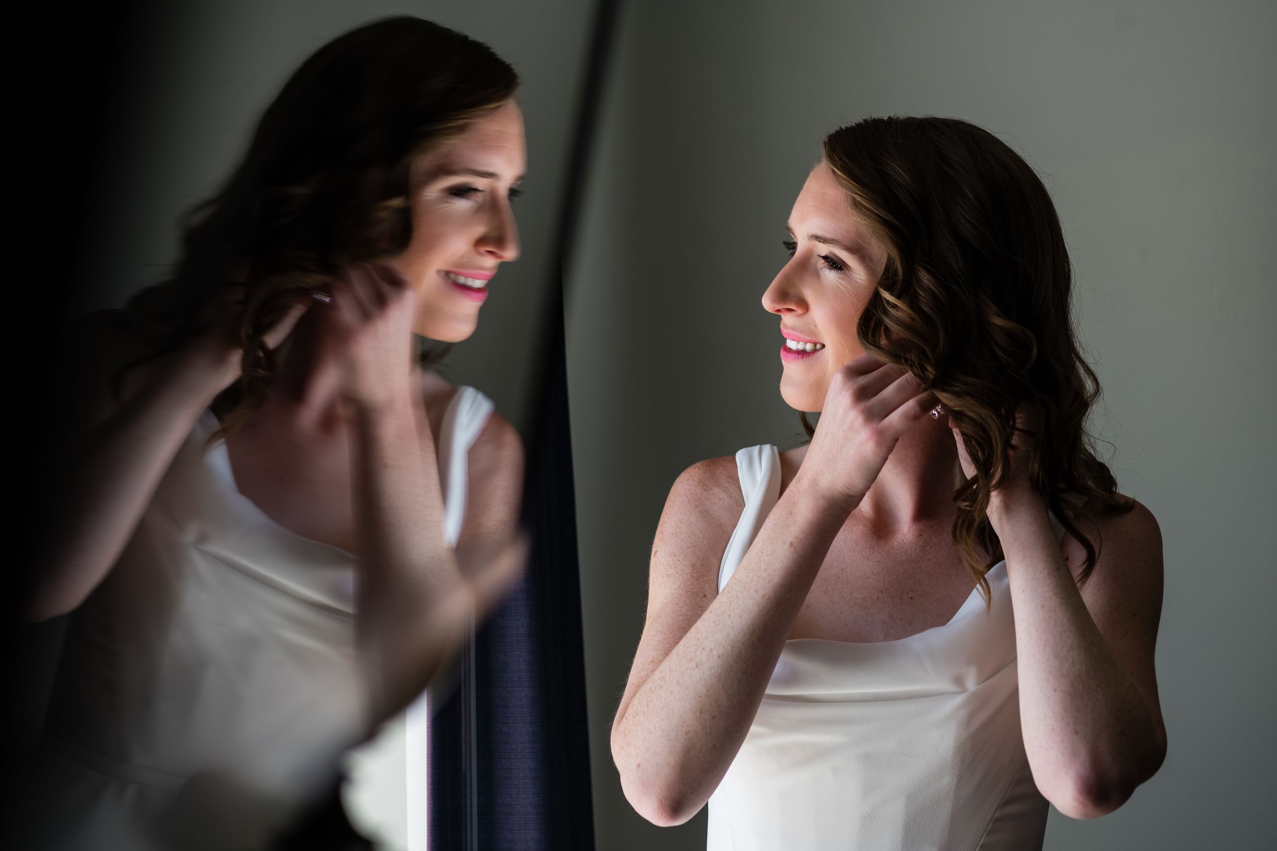 Creative Rhode Island wedding photographer at Belle Mer in Newport Rhode Island