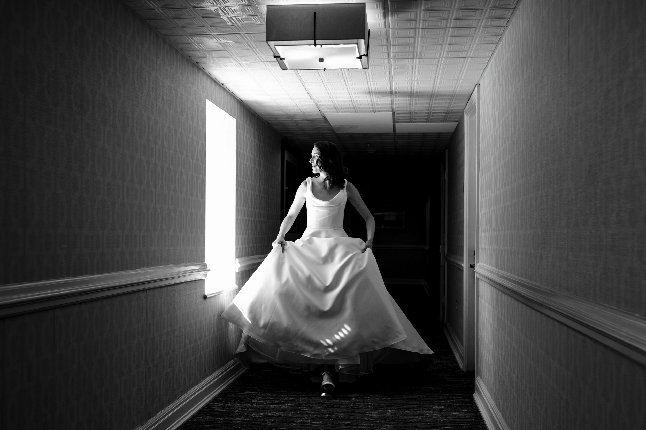 Creative Rhode Island wedding photographer at Belle Mer in Newport Rhode Island