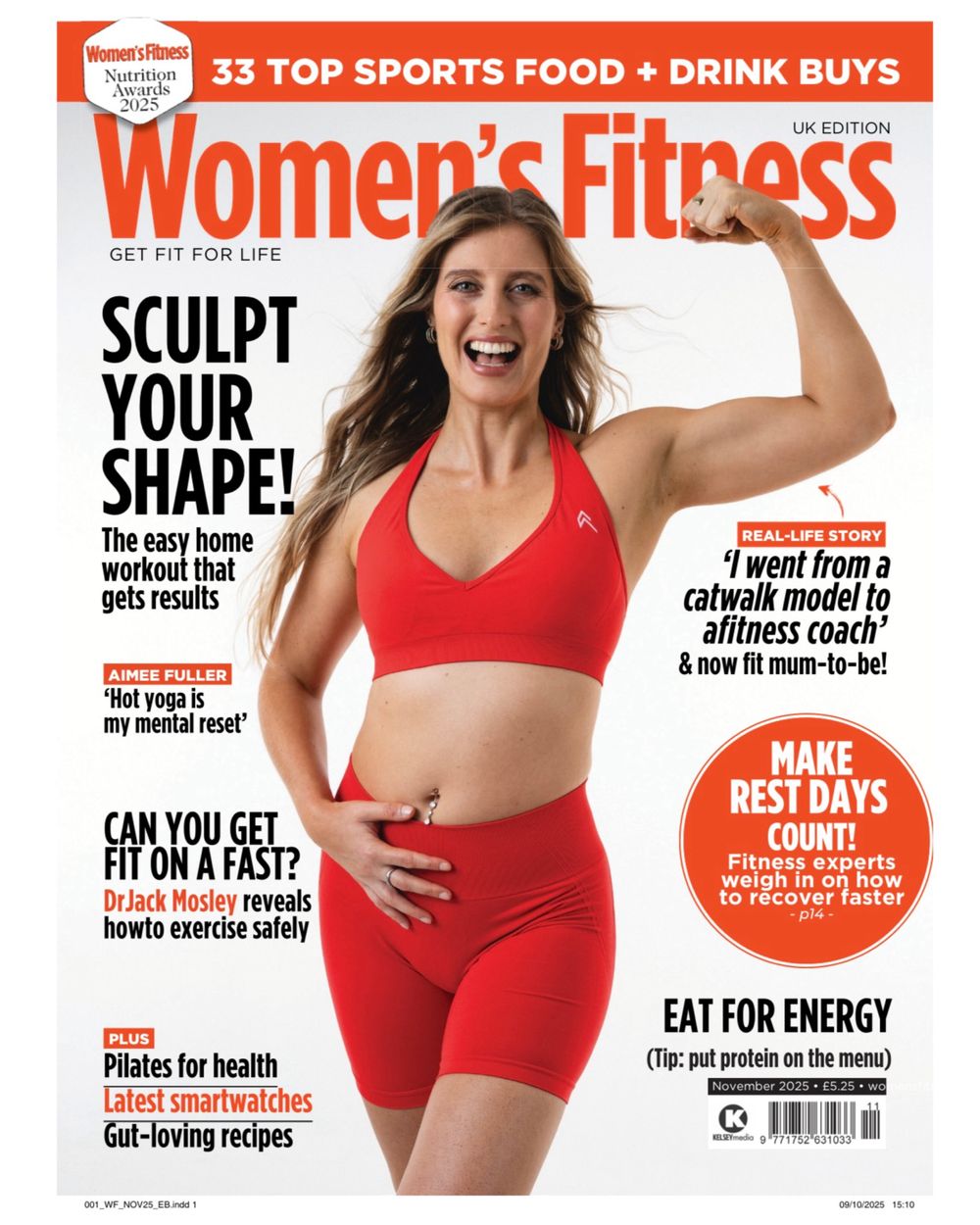 fitness photography,  front cover photo woman's fitness magazine