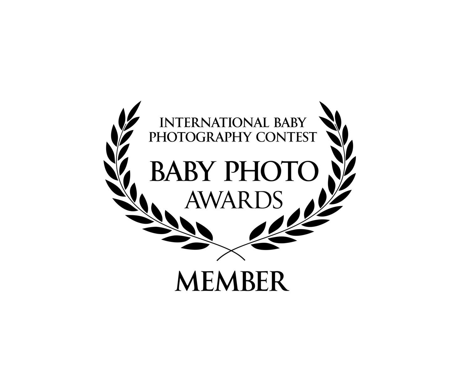 badge for the international baby photography contest for baby photo awards member