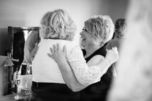 Ladies hug each other at banchory lodge hotel