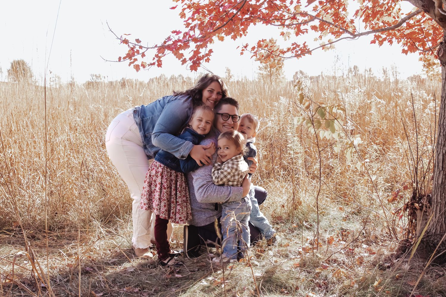 Family session at park