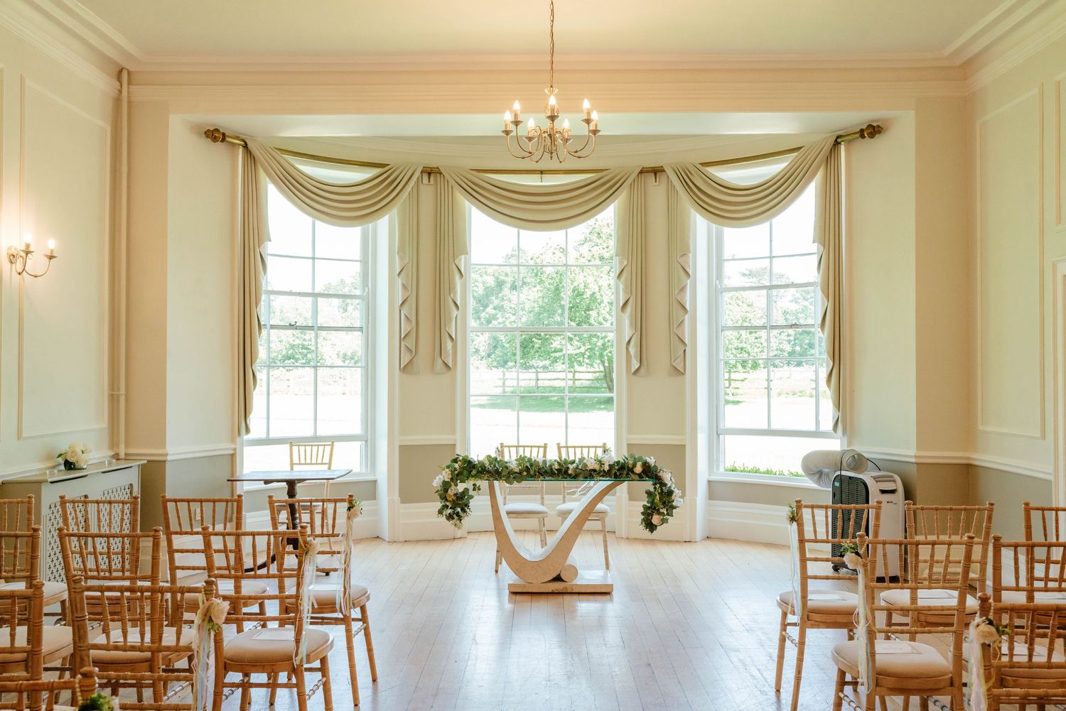 Eastington Park wedding photographer Zara Davis Photography Gloucestershire Cotswolds indoor ceremony room