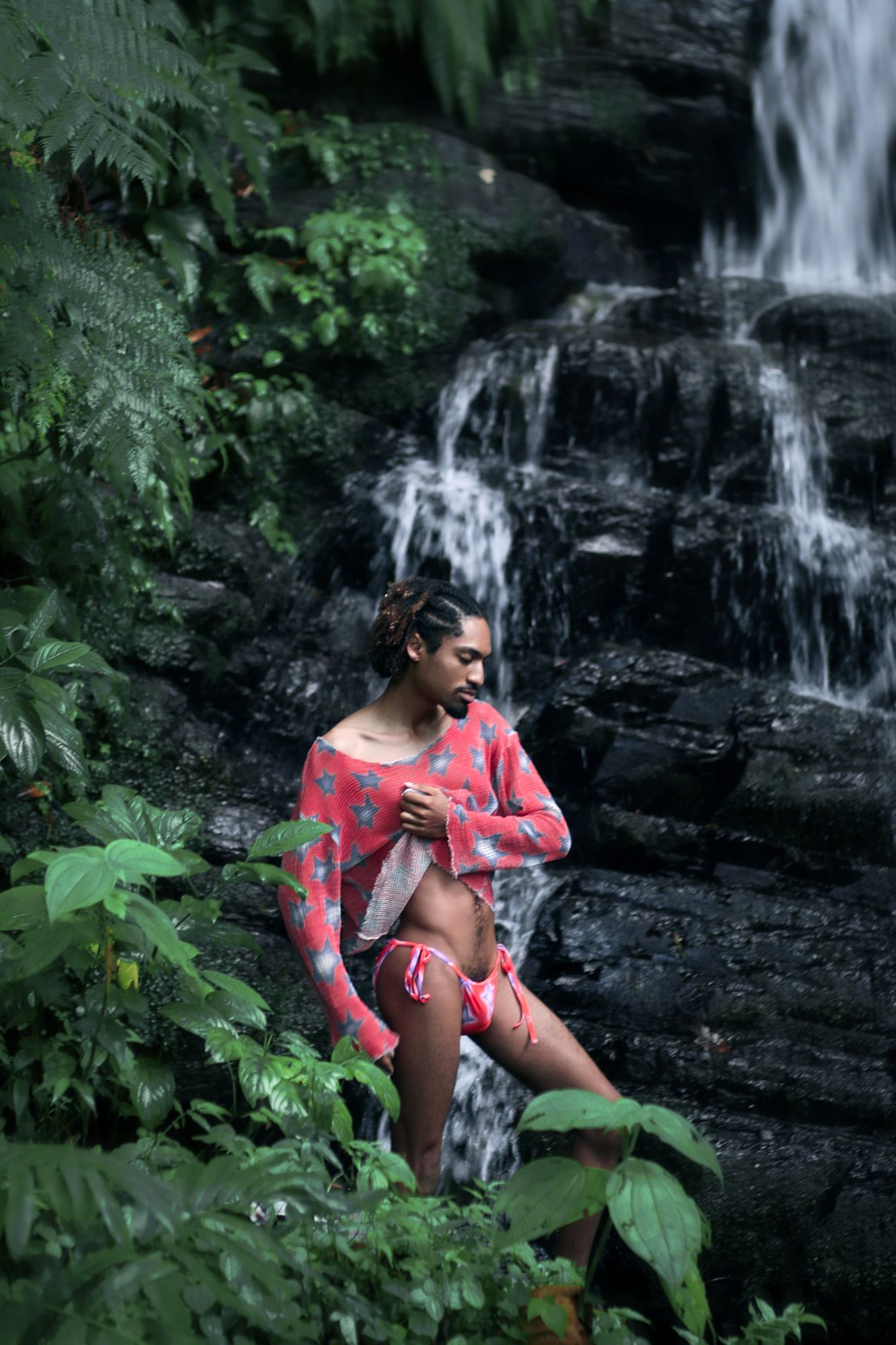 Puerto Rico Photographer. Albert Ray Photo. Rainforest Photoshoot. Portraits. Book Now. Waterfall Photoshoot. Editorial. El Yunque. LGBTQ