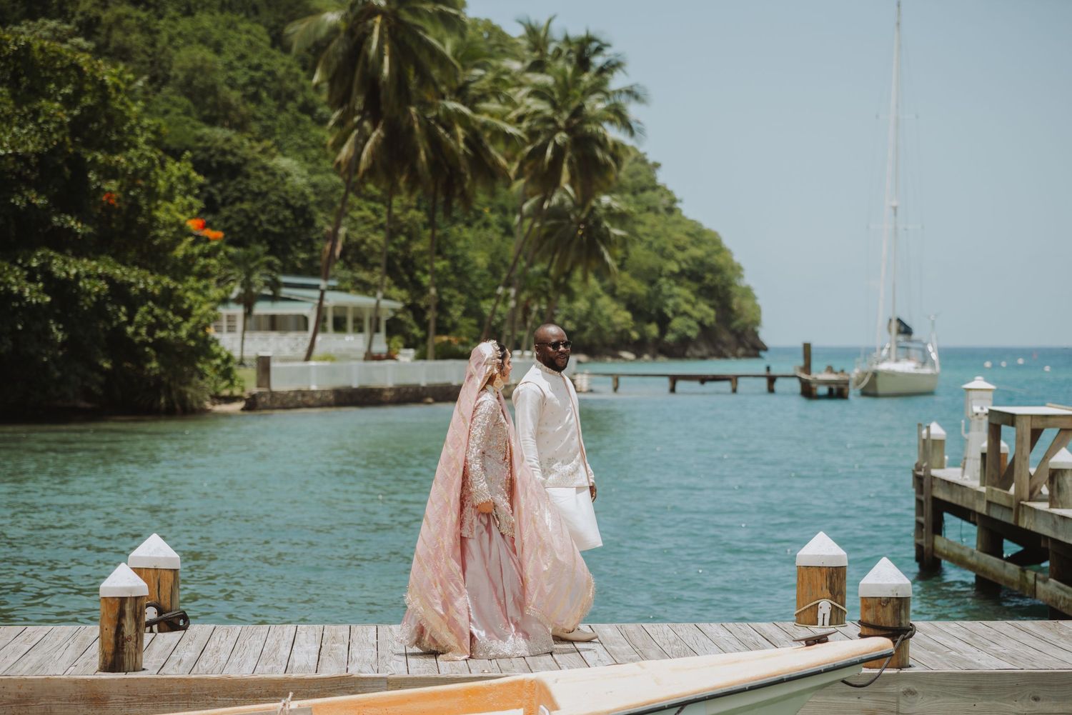 Getting married in St Lucia:  locations for your St Lucia destination wedding with Piton or beach backdrops