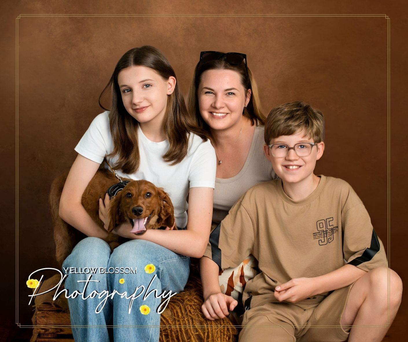 Teenager and younger sibling portrait – family photography Haverhill Cambridgeshire