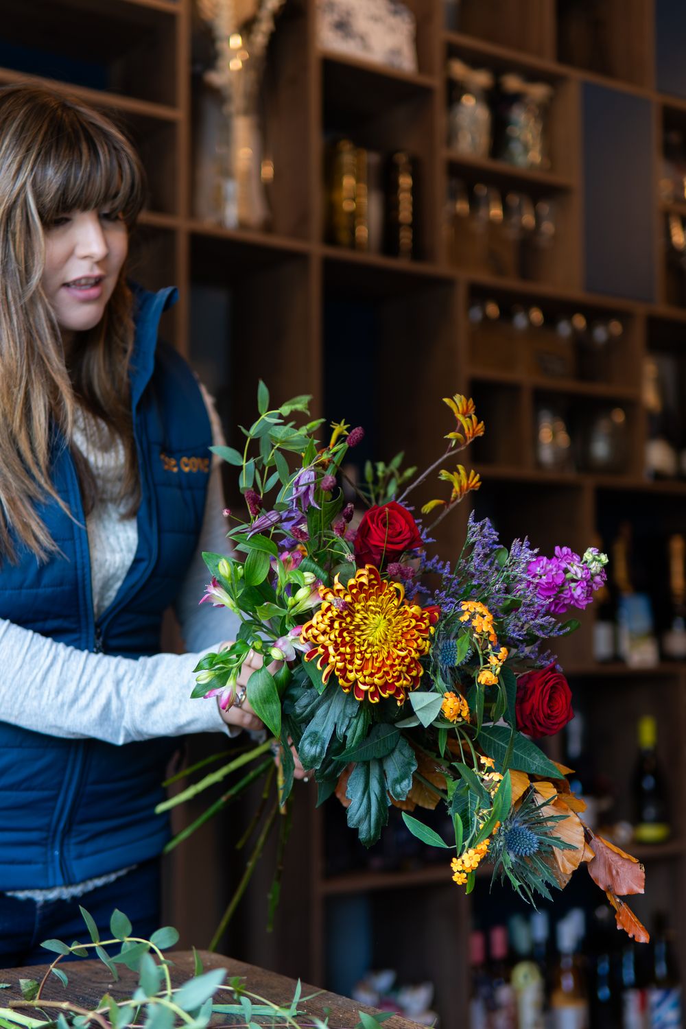 Amy Lethbridge, lead florist at The Cove, photographed by Jo Fisher, founder of BLOOM Fabulous Photography, in Tunbridge Wells, Kent