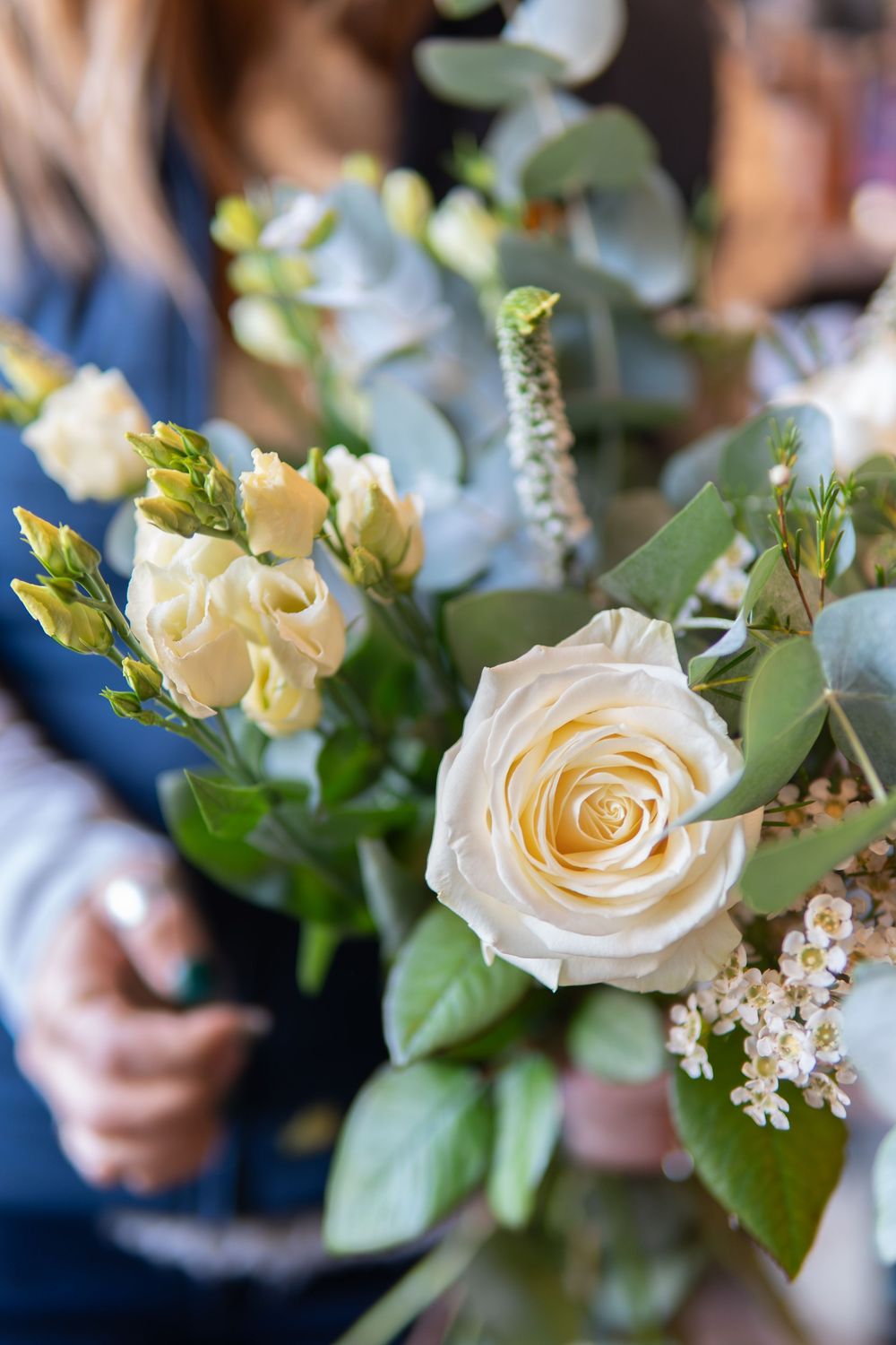 Amy Lethbridge, lead florist at The Cove, photographed by Jo Fisher, founder of BLOOM Fabulous Photography, in Tunbridge Wells, Kent